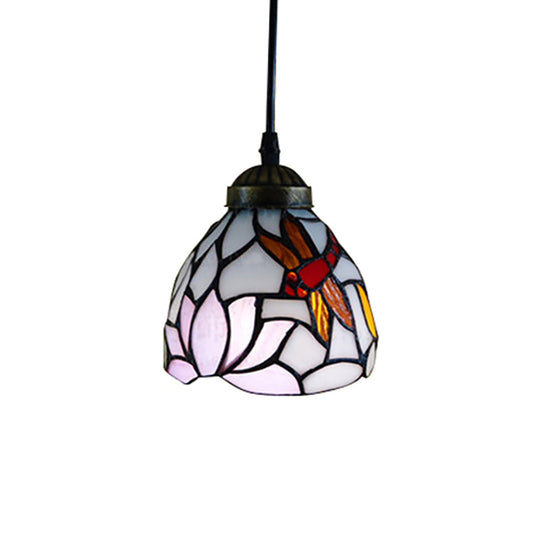 Serenity - Tiffany Dragonfly Ceiling Pendant Lamp Stunning Stained Glass Dining