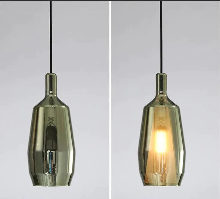 Creative Stained Glass Chandelier Nordic Single - Headed Pendant