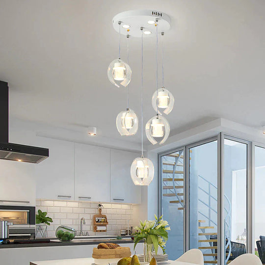 Dining Room Chandelier Three Simple Modern Nordic Creative Table Lamp Pendant