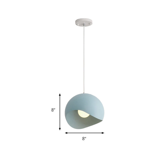 Caterina - Nordic Style Waveforms Dome Pendant Lamp 8/12 W 1 Head For Living