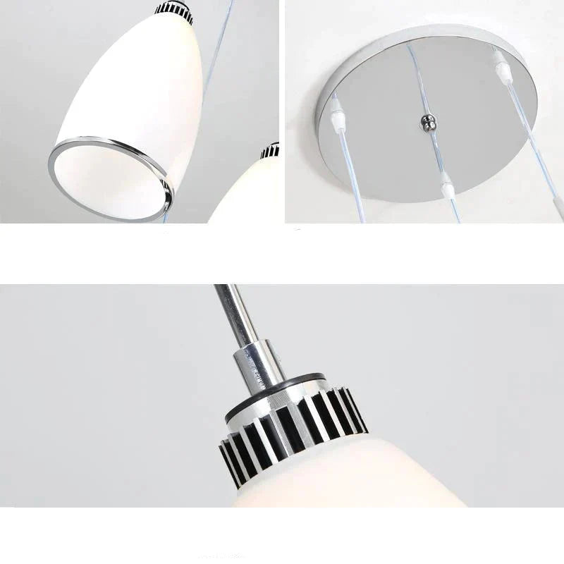 Simple Chandelier Restaurant Light Bar Kitchen Dining Room Front Desk Lamp Three - Headed