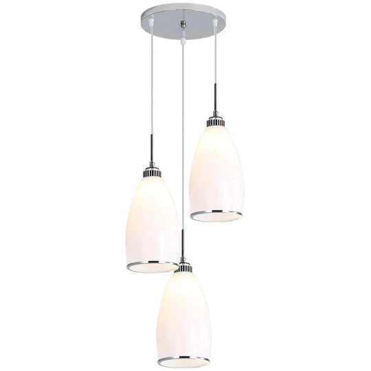 Simple Chandelier Restaurant Light Bar Kitchen Dining Room Front Desk Lamp Three - Headed