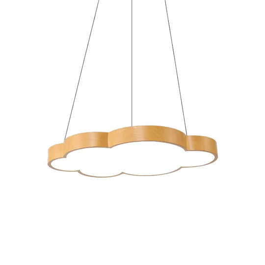 Alterf - Slim Kids Cloud Pendant Light Acrylic Hanging In Beige For Game Room
