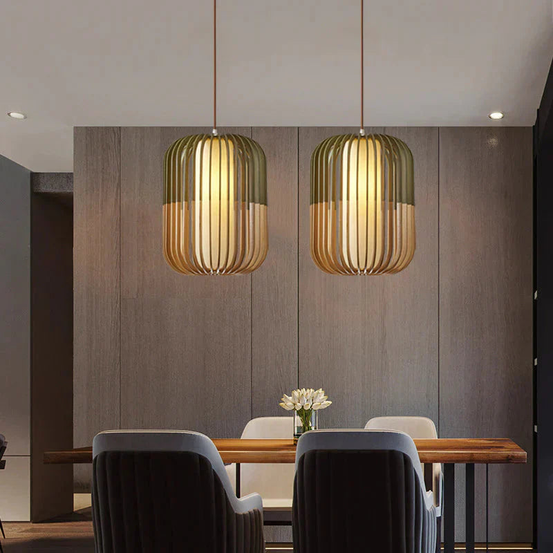 Simple Solid Wood Nordic Pendant