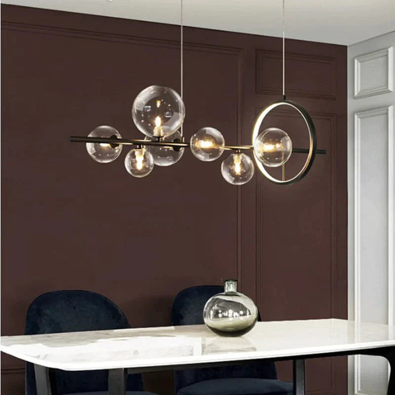 Creative Dining Room Chandelier Modern Minimalist Bar Front Desk Clothing Store Designer Glass