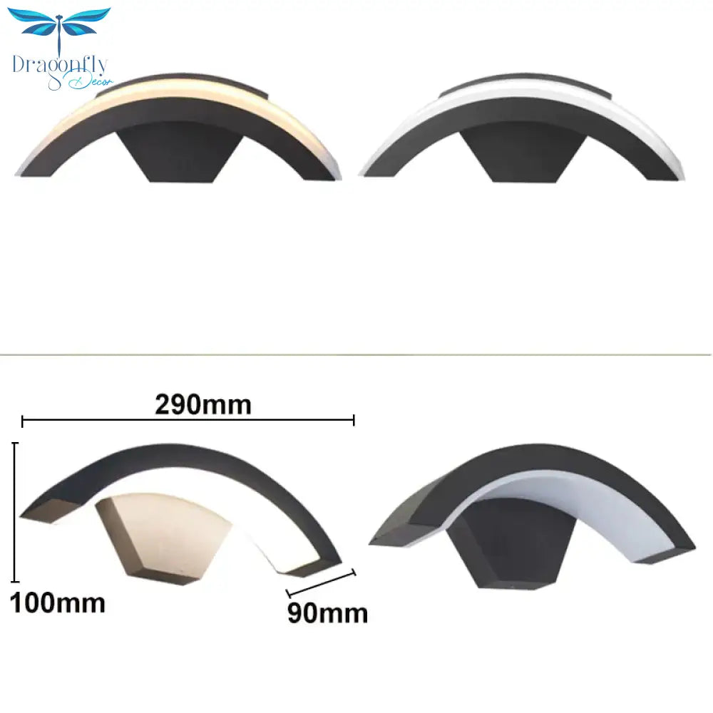18W Led Outdoor Waterproof Walkway Front Door Garden Porch Wall Light Modern Indoor Corridor