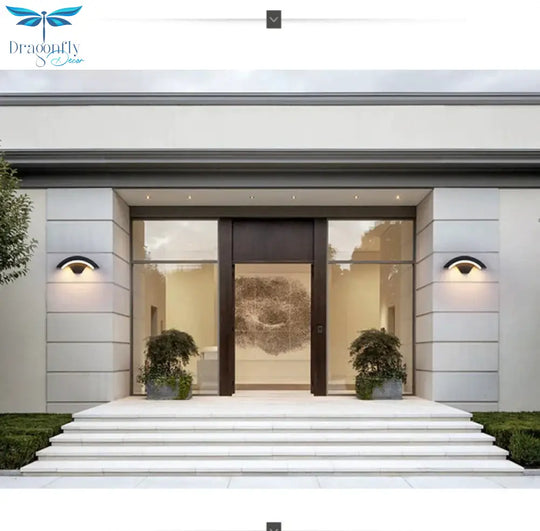 18W Led Outdoor Waterproof Walkway Front Door Garden Porch Wall Light Modern Indoor Corridor