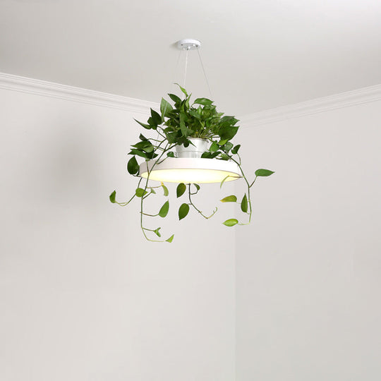 Brooklyn - Round Macaron Hanging Light Acrylic Led Pendant Lighting Fixture In Black/Grey/White