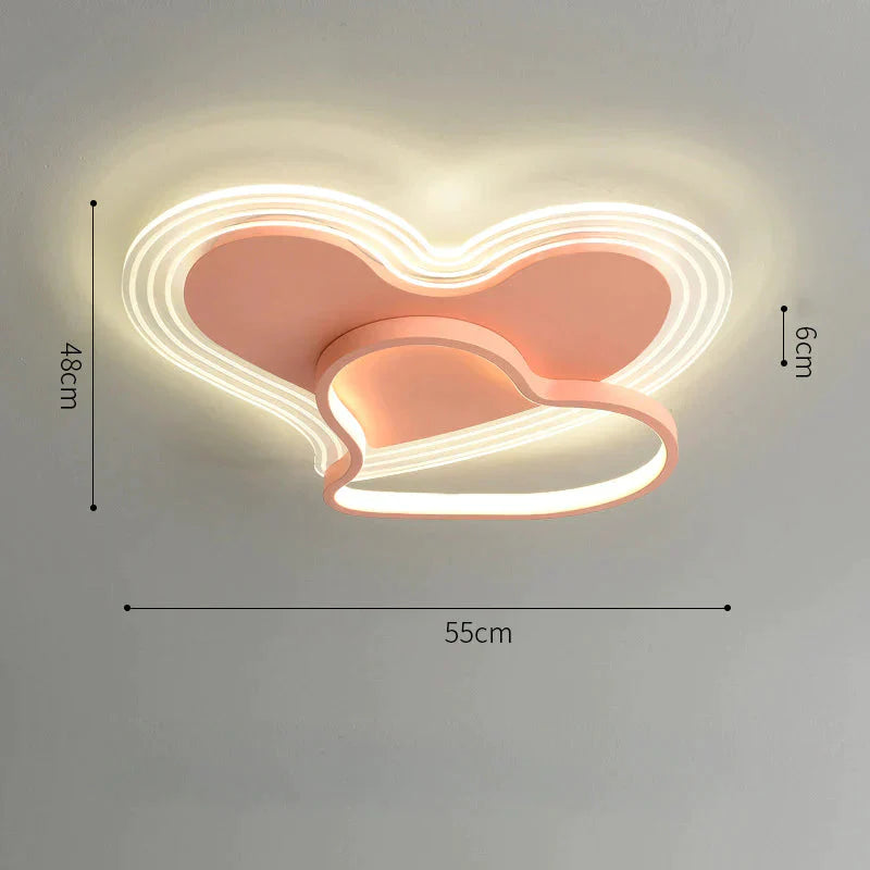 Simple Modern Warm And Romantic Bedroom Nordic Creative Personality Feather Loving Room Ceiling