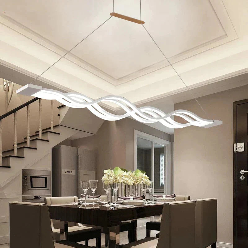 Novelty Led Pendant Light For Kitchen Dining Room White Lamp Coffee House Bedroom Suspension