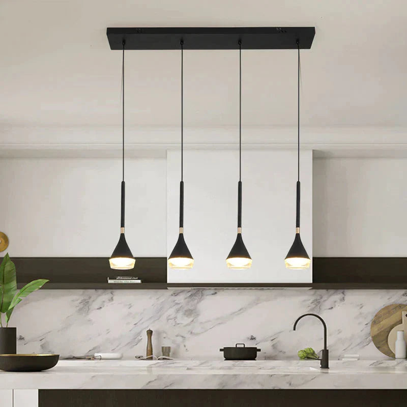 Black Color Nordic Style Led Pendant Lights Hanging Lamps Living Room Dining Lighting Luminaria
