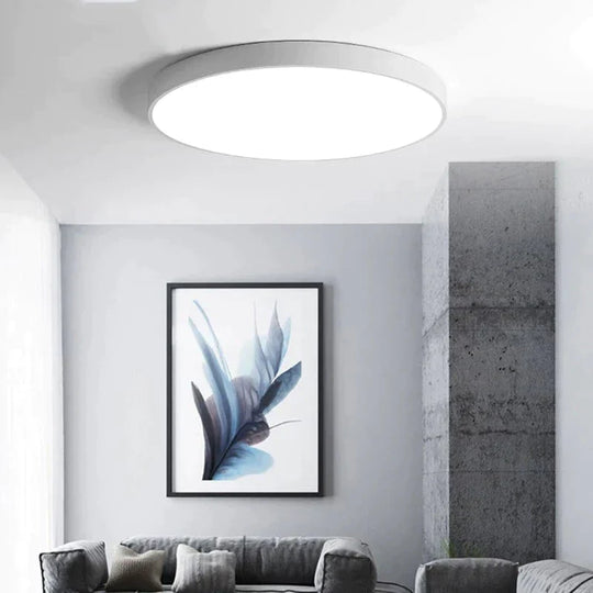 Metal Modern Led Ceiling Light Black&amp;White Simple Chandelier Lamp For Living Room Bedroom Dining