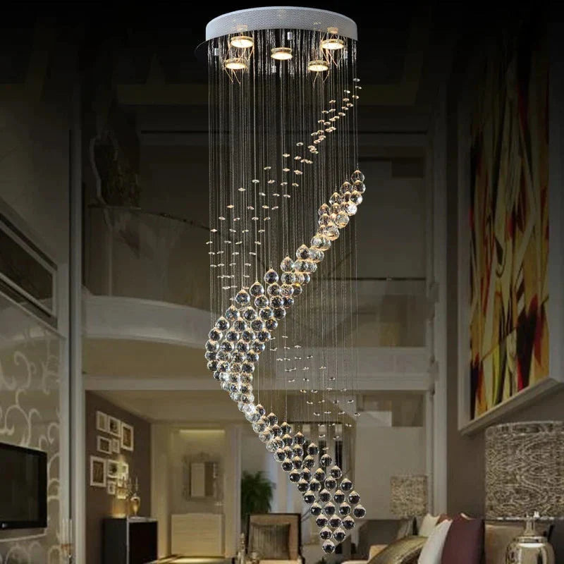 Royal Crystal Loft Vintage Chandelier Europe Style With Gu10 5 Lights For Living Room Bedroom Hotel