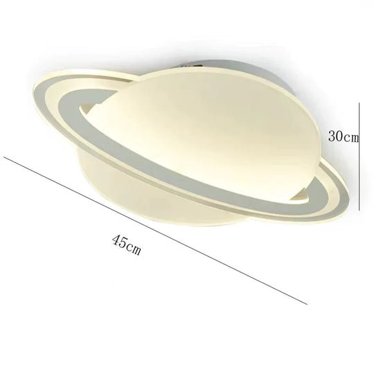 Cosmic Acrylic Ceiling Lamp Bedroom Study Living Room Led White / Dia45Cm Light