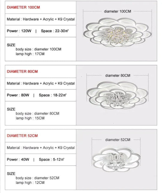 White Modern Led Ceiling Lights Fixture With Remote For Living Dining Room Home Bedroom Plafon Lamp