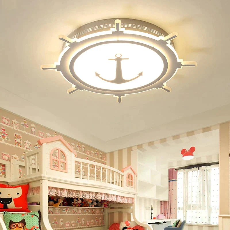 Modern Led Ceiling Chandelier For Bedroom Study Room Children Kids Rom Home Deco White/Pink/Blue