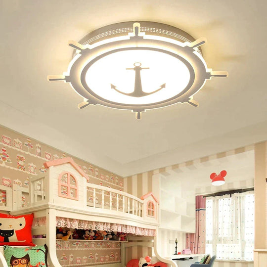 Modern Led Ceiling Chandelier For Bedroom Study Room Children Kids Rom Home Deco White/Pink/Blue