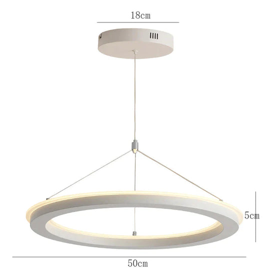 Light In The Bedroom Led Modern Minimalist Chandelier Diffuse Reflection Creative Dining Room Lamp