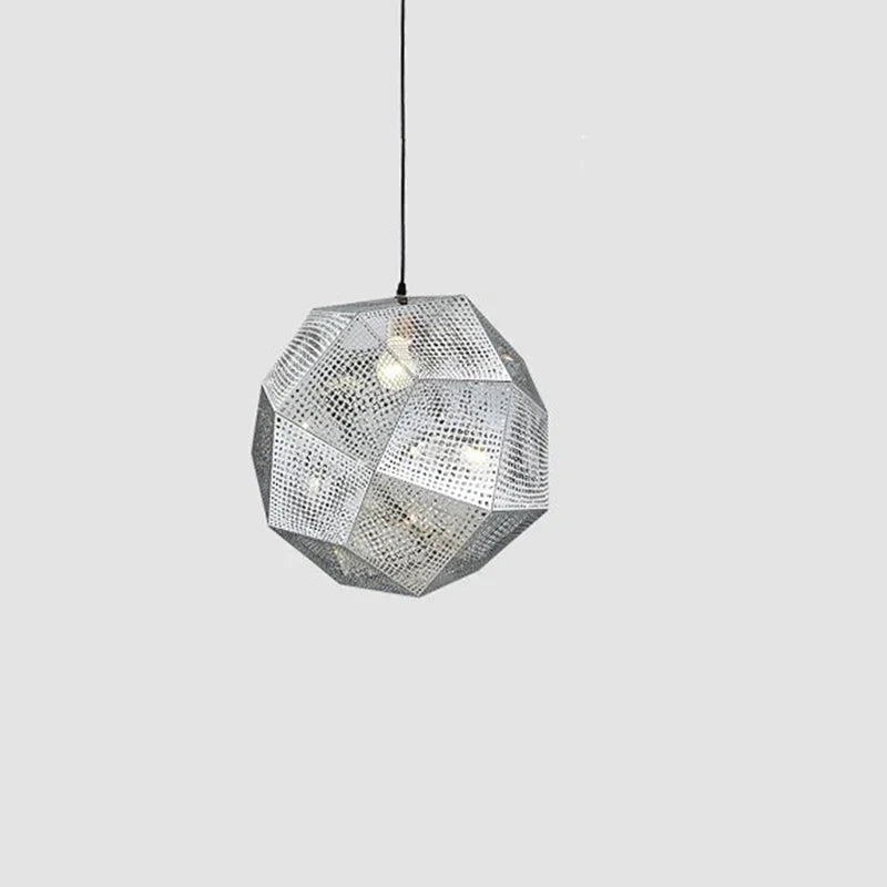 Simple Light And Shadow Faceted Ball Chandelier Creative Metal Restaurant Coffee Shop Bar Club