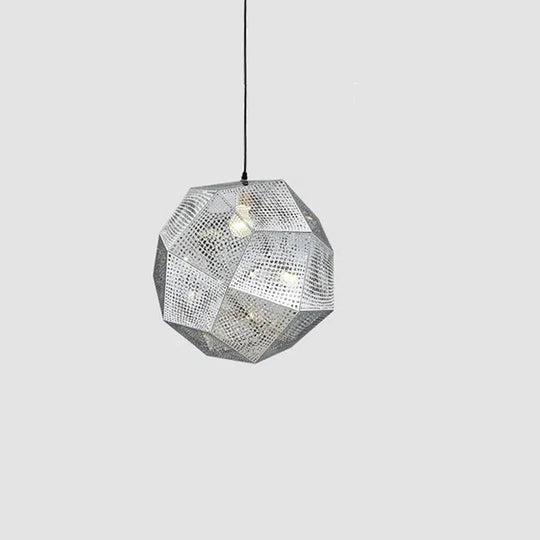 Simple Light And Shadow Faceted Ball Chandelier Creative Metal Restaurant Coffee Shop Bar Club