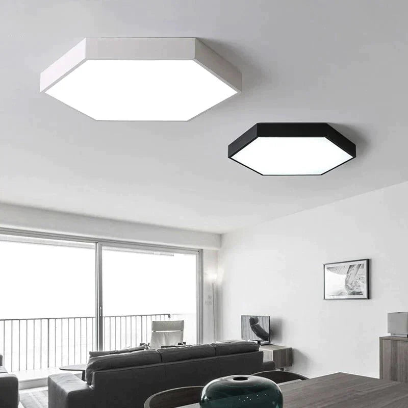 Luminaires Modern Led Ceiling Light For Living Room Bedroom Black&amp;White Simple Mounted Home Lamps