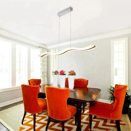 Creative Pendant Lights Led Modern Coffe Bar Acrylic + Metal Suspension Hanging Ceiling Lamp For