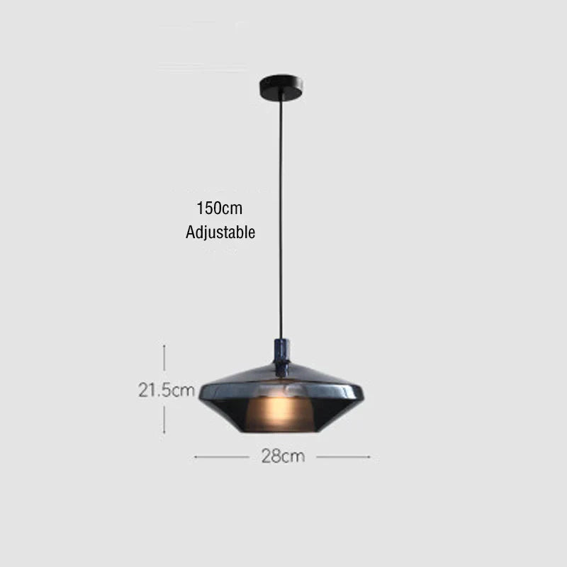 Creative Stained Glass Chandelier Nordic Single - Headed A / Warm Light Pendant