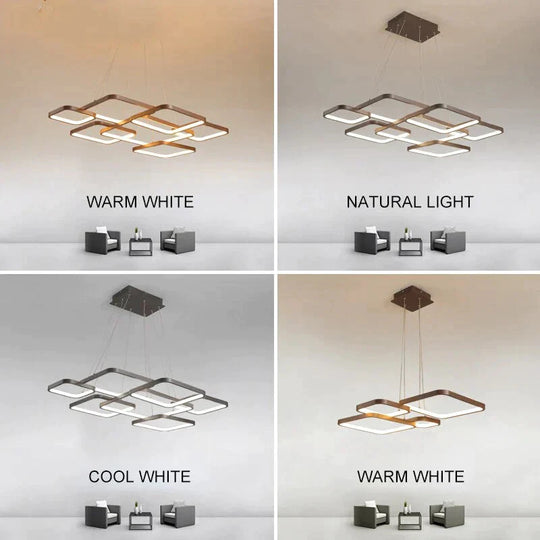 Modern Brown Led Pendant Lights For Kitchen Cord Bar Bedroom Industrial Lighting Dining Room Lampki