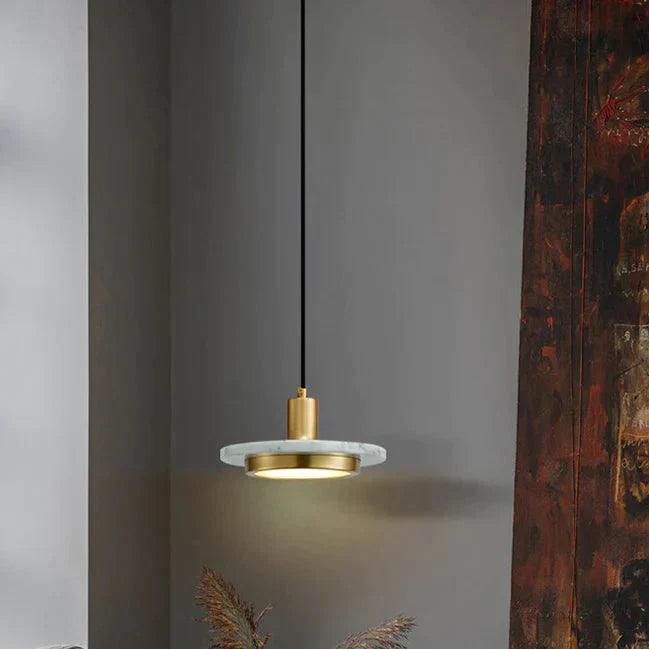 Nordic Postmodern Designer Simple Marble Chandelier Artistic Personality Bedroom Bedside Restaurant