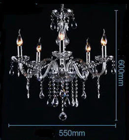 Bedroom Living Room Lamp Hotel European - Style Crystal Restaurant Chandelier Creative Lamps 5