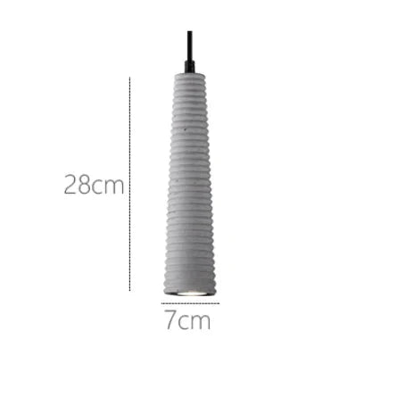 Simple Modern Creative Personality Bar Dining Room Bedside Single Three Cement Chandelier A / 1
