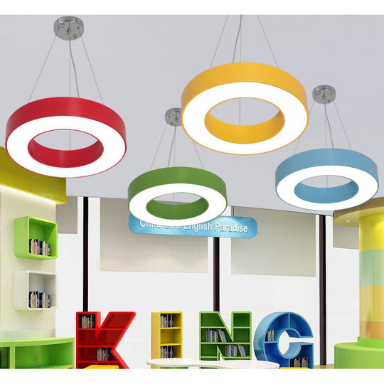 Alsafi - Modern Adjustable Metal Drum Pendant Light For Play Room Integrated