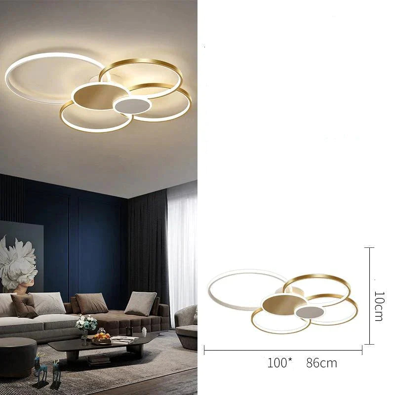 Nordic Light Luxury Hall Main Lamp Living Room Ceiling Led Bedroom Interior Decoration Modern
