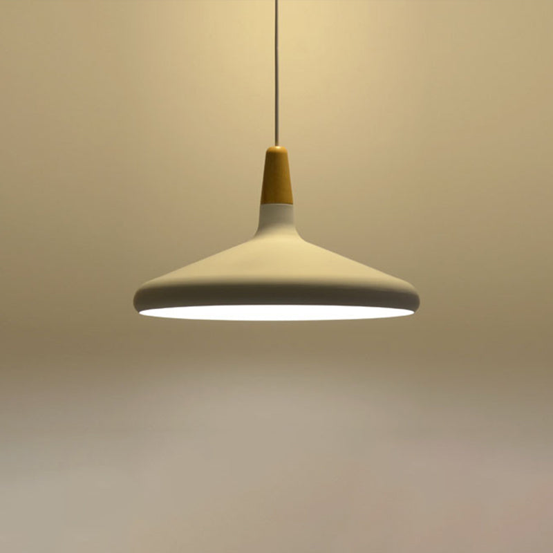 Algenib - Sleek Cone Shade Ceiling Light Simplicity Metallic 1Â Head Dining Room Pendant Fixture