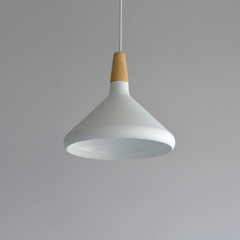Algenib - Sleek Cone Shade Ceiling Light Simplicity Metallic 1Â Head Dining Room Pendant Fixture