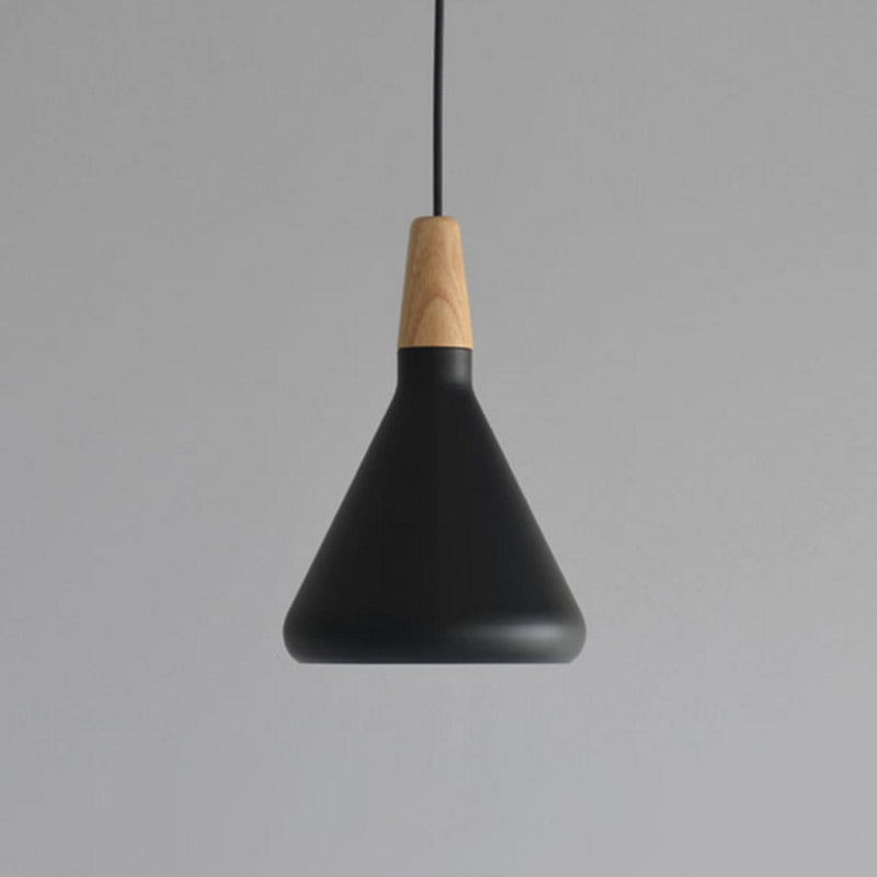 Algenib - Sleek Cone Shade Ceiling Light Simplicity Metallic 1Â Head Dining Room Pendant Fixture
