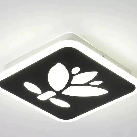 Creative Black And White Square Street Lamp Household Ceiling Black - White Light