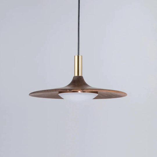 The Black Walnut Dining Room Bedroom Has A Simple Nordic Chandelier At Head Of Bed Pendant