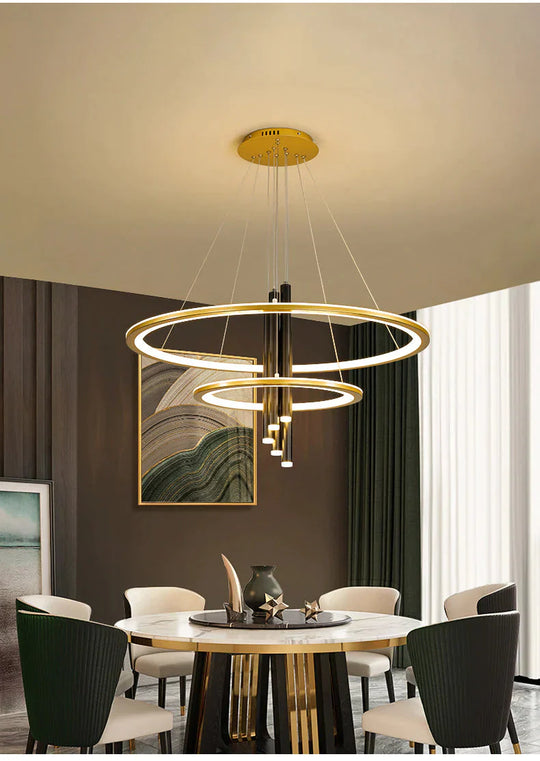 Luxury Nordic Ring Chandeliers Are Modern And Simple Pendant