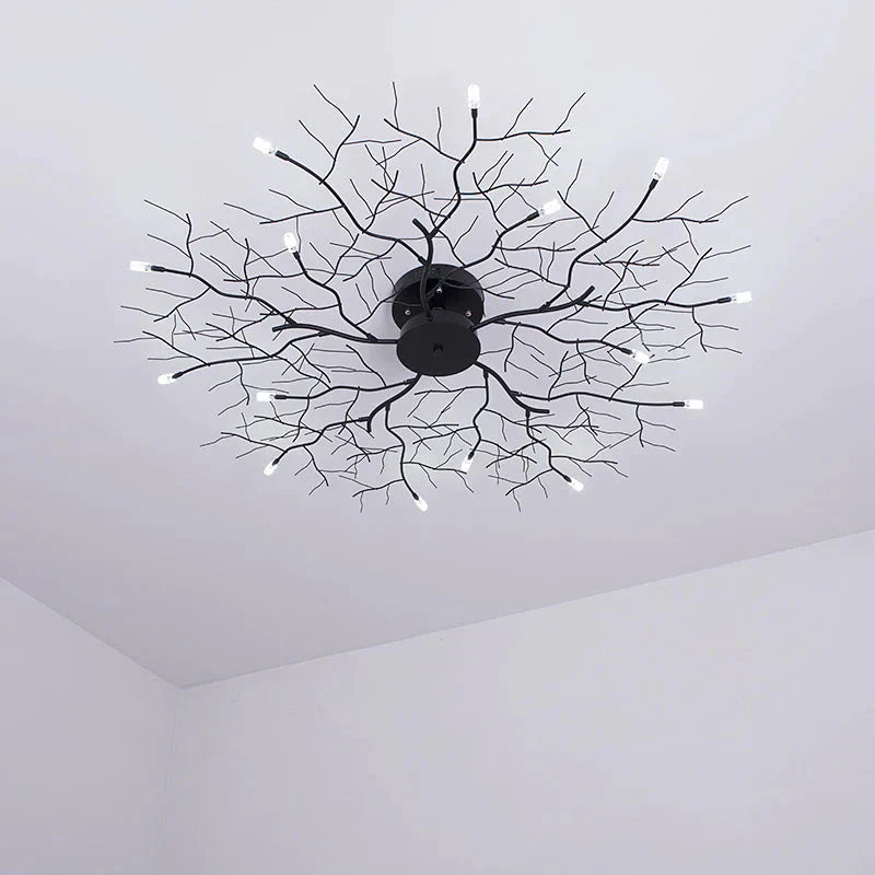 Creative Branch Lamp Personality Bedroom Living Room Ed Ceiling Iron Art Hotel Club Atmospheric