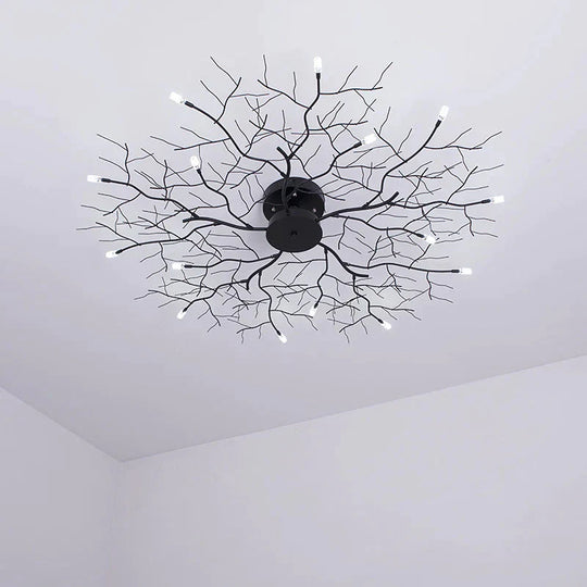 Creative Branch Lamp Personality Bedroom Living Room Ed Ceiling Iron Art Hotel Club Atmospheric
