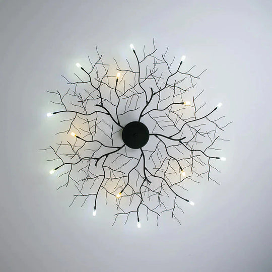 Creative Branch Lamp Personality Bedroom Living Room Ed Ceiling Iron Art Hotel Club Atmospheric