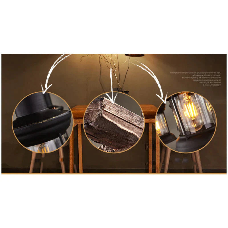 Restaurant Bar American Chandelier Retro Idea Pendant