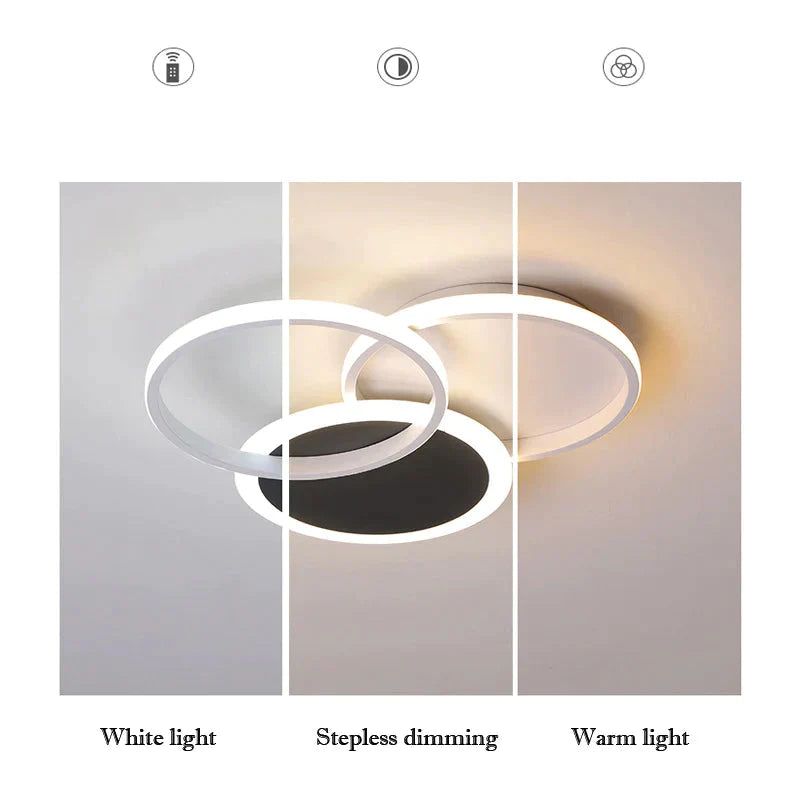 Creative Led Ceiling Lamp Geometry Simple Modern