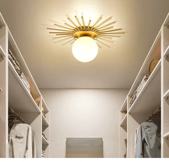 Corridor Light Acrylic Lampshade Ceiling Lamp B 35Cm Trichromatic Light