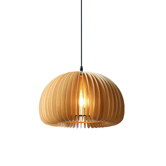 Retro Pumpkin Basswood Chandelier Atmosphere Lamp Pendant