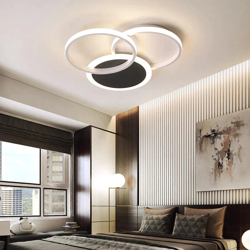 Creative Led Ceiling Lamp Geometry Simple Modern