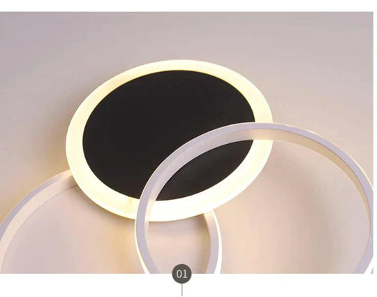 Creative Led Ceiling Lamp Geometry Simple Modern