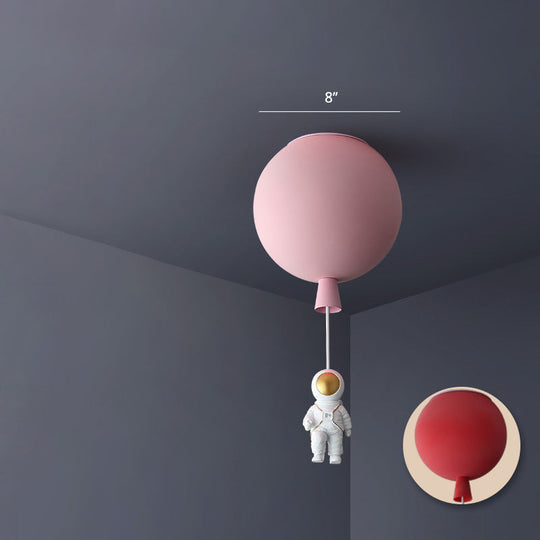 Emerson - Balloon &amp; Astronaut Ceiling Lamp Kids Acrylic Pendant Light