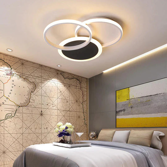 Creative Led Ceiling Lamp Geometry Simple Modern